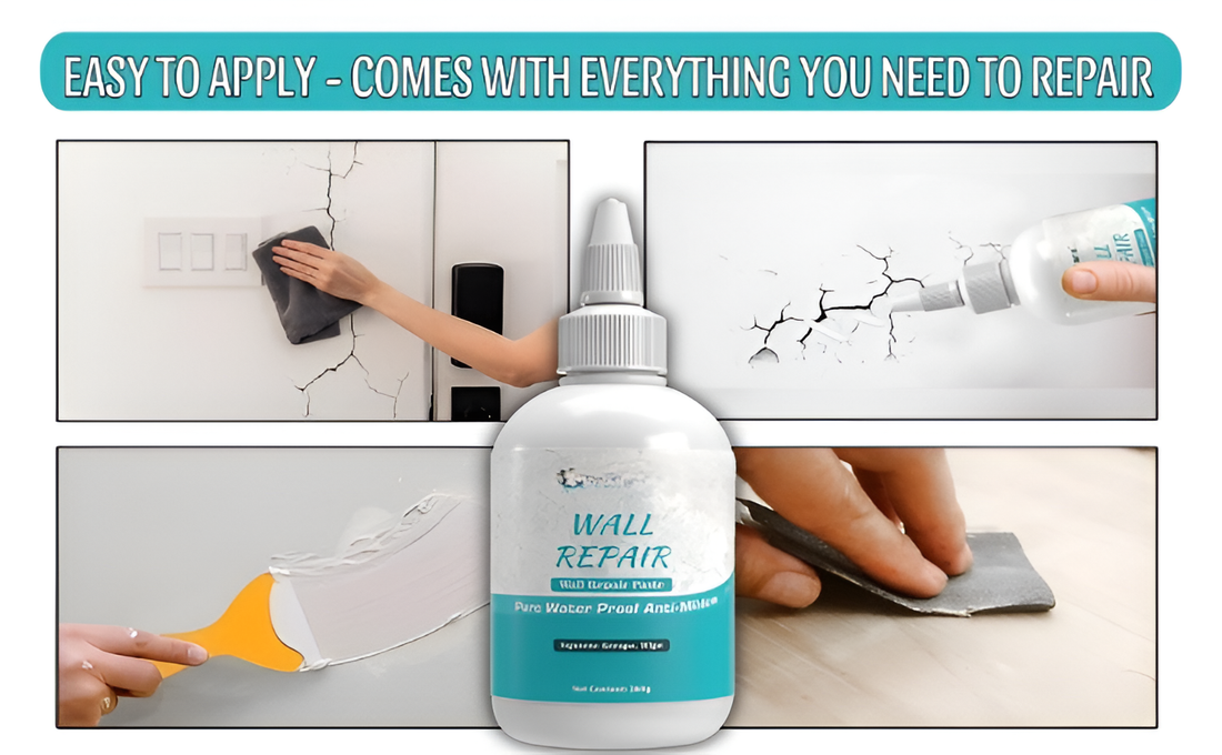 Wall Repair Paste 200gm – White Waterproof Crack & Hole Filler Putty with Scraper